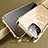 Funda Bumper Lujo Marco de Aluminio Espejo 360 Grados Carcasa M04 para Apple iPhone 13 Pro Max Oro