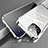 Funda Bumper Lujo Marco de Aluminio Espejo 360 Grados Carcasa M04 para Apple iPhone 13 Pro Max Plata