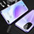 Funda Bumper Lujo Marco de Aluminio Espejo 360 Grados Carcasa M04 para Huawei Nova 8 Pro 5G Morado