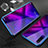 Funda Bumper Lujo Marco de Aluminio Espejo 360 Grados Carcasa M04 para Huawei Y9s Azul