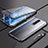 Funda Bumper Lujo Marco de Aluminio Espejo 360 Grados Carcasa M04 para Xiaomi Redmi K30 5G Negro