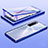 Funda Bumper Lujo Marco de Aluminio Espejo 360 Grados Carcasa M05 para Huawei Nova 7 5G Azul