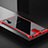 Funda Bumper Lujo Marco de Aluminio Espejo 360 Grados Carcasa M05 para Samsung Galaxy Note 10 5G Rojo