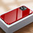 Funda Bumper Lujo Marco de Aluminio Espejo 360 Grados Carcasa M07 para Apple iPhone 13 Pro Max Rojo