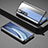Funda Bumper Lujo Marco de Aluminio Espejo 360 Grados Carcasa M08 para Xiaomi Mi 10 Negro