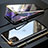 Funda Bumper Lujo Marco de Aluminio Espejo 360 Grados Carcasa M12 para Apple iPhone 11 Pro Oro y Negro