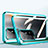 Funda Bumper Lujo Marco de Aluminio Espejo 360 Grados Carcasa P01 para Oppo A94 5G Verde