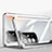 Funda Bumper Lujo Marco de Aluminio Espejo 360 Grados Carcasa P01 para Oppo A95 5G Plata