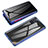 Funda Bumper Lujo Marco de Aluminio Espejo 360 Grados Carcasa P01 para Samsung Galaxy A71 4G A715 Azul
