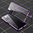 Funda Bumper Lujo Marco de Aluminio Espejo 360 Grados Carcasa P01 para Xiaomi Poco X4 NFC Morado