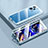Funda Bumper Lujo Marco de Aluminio Espejo 360 Grados Carcasa P01 para Xiaomi Poco X5 5G Azul