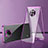 Funda Bumper Lujo Marco de Aluminio Espejo 360 Grados Carcasa P01 para Xiaomi Redmi Note 9 5G Morado