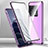 Funda Bumper Lujo Marco de Aluminio Espejo 360 Grados Carcasa P02 para OnePlus Ace 2 5G Morado