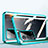Funda Bumper Lujo Marco de Aluminio Espejo 360 Grados Carcasa P02 para Oppo K9 5G Verde