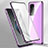 Funda Bumper Lujo Marco de Aluminio Espejo 360 Grados Carcasa P02 para Xiaomi Mi 11i 5G (2022) Morado