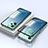 Funda Bumper Lujo Marco de Aluminio Espejo 360 Grados Carcasa P02 para Xiaomi Poco X5 5G Verde