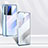 Funda Bumper Lujo Marco de Aluminio Espejo 360 Grados Carcasa P03 para Vivo X70 5G Azul