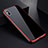 Funda Bumper Lujo Marco de Aluminio Espejo 360 Grados Carcasa para Apple iPhone Xs Rojo y Negro