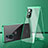 Funda Bumper Lujo Marco de Aluminio Espejo 360 Grados Carcasa para OnePlus 9 5G Verde