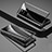Funda Bumper Lujo Marco de Aluminio Espejo 360 Grados Carcasa para Realme 8 5G Negro