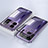 Funda Bumper Lujo Marco de Aluminio Espejo 360 Grados Carcasa para Realme GT Neo6 5G Morado