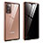 Funda Bumper Lujo Marco de Aluminio Espejo 360 Grados Carcasa para Samsung Galaxy Note 20 5G Bronze