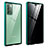 Funda Bumper Lujo Marco de Aluminio Espejo 360 Grados Carcasa para Samsung Galaxy Note 20 5G Verde