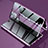 Funda Bumper Lujo Marco de Aluminio Espejo 360 Grados Carcasa para Samsung Galaxy S21 Ultra 5G Morado