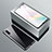 Funda Bumper Lujo Marco de Aluminio Espejo 360 Grados Carcasa T01 para Samsung Galaxy Note 10 Plata
