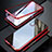 Funda Bumper Lujo Marco de Aluminio Espejo 360 Grados Carcasa T01 para Samsung Galaxy S20 Rojo