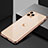 Funda Bumper Lujo Marco de Aluminio Espejo 360 Grados Carcasa T02 para Apple iPhone 11 Pro Max Oro