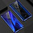 Funda Bumper Lujo Marco de Aluminio Espejo 360 Grados Carcasa T02 para Xiaomi Mi 9T Pro Azul