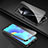 Funda Bumper Lujo Marco de Aluminio Espejo 360 Grados Carcasa T03 para Oppo F15 Negro