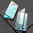 Funda Bumper Lujo Marco de Aluminio Espejo 360 Grados Carcasa T03 para Oppo R17 Neo Negro