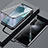 Funda Bumper Lujo Marco de Aluminio Espejo 360 Grados Carcasa T04 para Huawei Nova 6 Negro