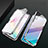 Funda Bumper Lujo Marco de Aluminio Espejo 360 Grados Carcasa T04 para Samsung Galaxy Note 10 Plata