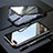 Funda Bumper Lujo Marco de Aluminio Espejo 360 Grados Carcasa T05 para Oppo K1 Negro