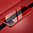 Funda Bumper Lujo Marco de Aluminio Espejo 360 Grados Carcasa T08 para Apple iPhone 11 Pro Rojo