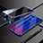 Funda Bumper Lujo Marco de Aluminio Espejo 360 Grados Carcasa T09 para Oppo K1 Azul