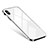 Funda Bumper Lujo Marco de Aluminio Espejo Carcasa S01 para Apple iPhone Xs Blanco