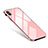 Funda Bumper Lujo Marco de Aluminio Espejo Carcasa S01 para Apple iPhone Xs Rosa