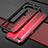 Funda Bumper Lujo Marco de Aluminio para Oppo R17 Neo Rojo y Negro