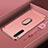 Funda Bumper Lujo Marco de Metal y Plastico Carcasa con Anillo de dedo Soporte A01 para Realme X2 Oro Rosa
