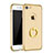 Funda Bumper Lujo Marco de Metal y Plastico Carcasa con Anillo de dedo Soporte A02 para Apple iPhone SE (2020) Oro