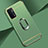 Funda Bumper Lujo Marco de Metal y Plastico Carcasa con Anillo de dedo Soporte P02 para OnePlus Nord N200 5G Menta Verde