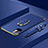 Funda Bumper Lujo Marco de Metal y Plastico Carcasa con Anillo de dedo Soporte para Xiaomi POCO M3 Pro 5G Azul