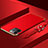 Funda Bumper Lujo Marco de Metal y Plastico Carcasa con Lanyard para Apple iPhone 13 Pro Rojo