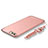 Funda Bumper Lujo Marco de Metal y Plastico Carcasa con Lanyard para Huawei Honor V10 Oro Rosa