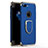 Funda Bumper Lujo Marco de Metal y Plastico con Anillo de dedo Soporte A03 para Apple iPhone 7 Plus Azul