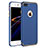 Funda Bumper Lujo Marco de Metal y Plastico F02 para Apple iPhone 7 Plus Azul